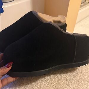 UGG Black and Tan Women's Shoes